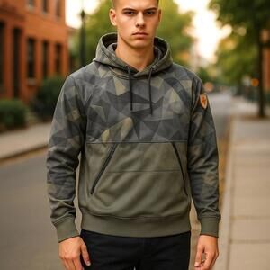 Sportiqe Men's Medium Camo Track Hoodies NWT
